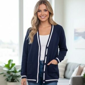 GAP Women's Oversized Button Varsity Cardigan NWT